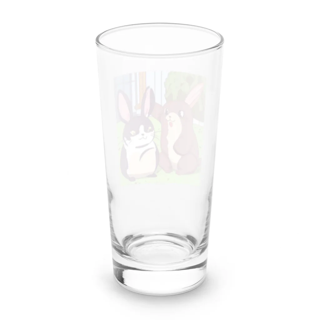 WhimsyWaresのうさぎ Long Sized Water Glass :back