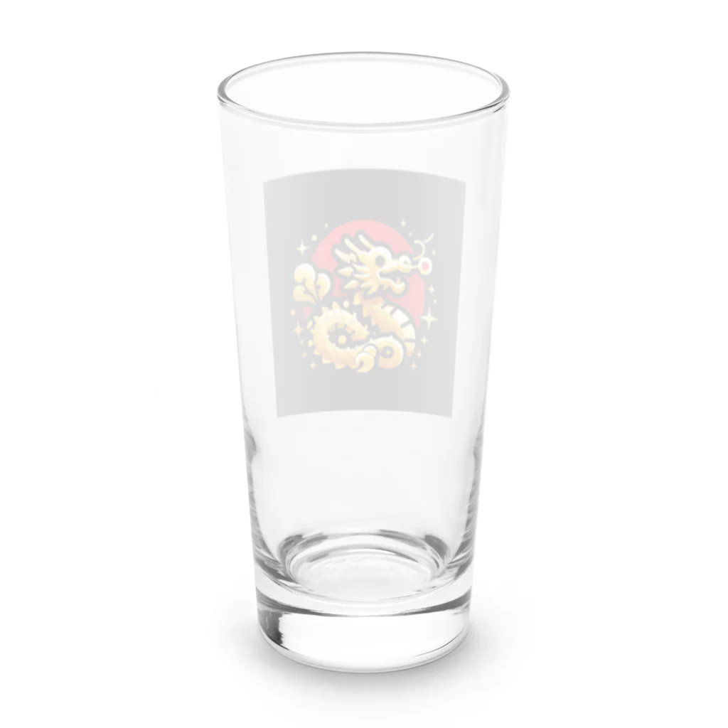 幸福龍神の幸運を呼ぶ金龍ちゃん🐉 Long Sized Water Glass :back