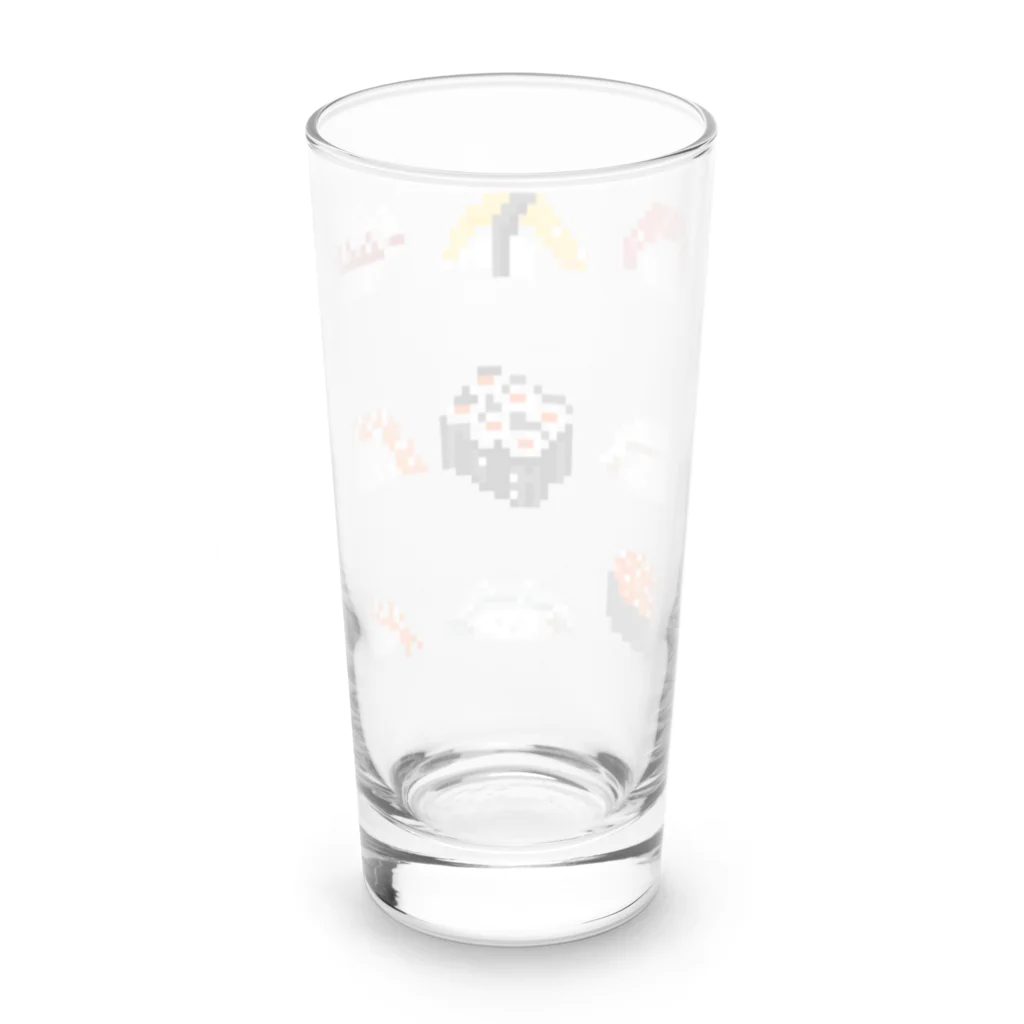 スズキマゴイチのドット絵お寿司 Long Sized Water Glass :back