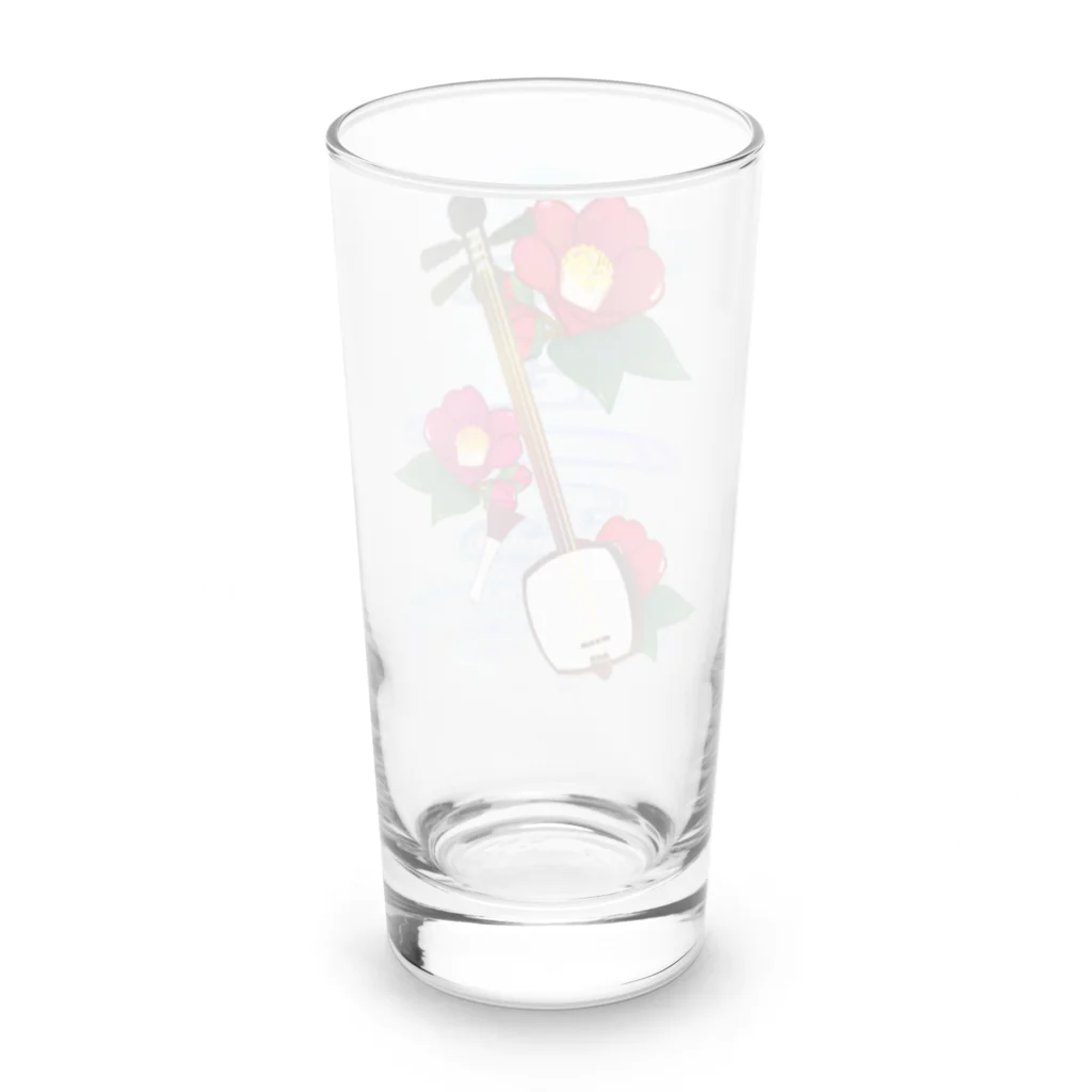 綾錦工房 りこりすの三味線 -雪月花- 【椿】 Long Sized Water Glass :back