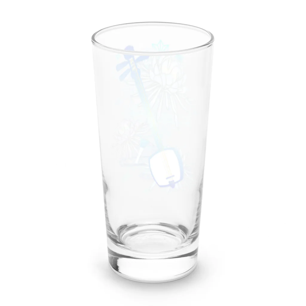 綾錦工房 りこりすの三味線 -雪月花-【月下美人】 Long Sized Water Glass :back