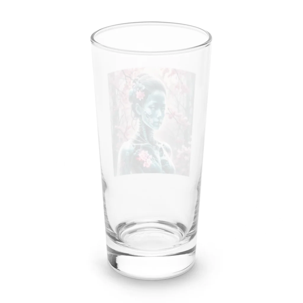 AI妖怪大図鑑のレントゲン妖怪　X女（ばつおんな） Long Sized Water Glass :back