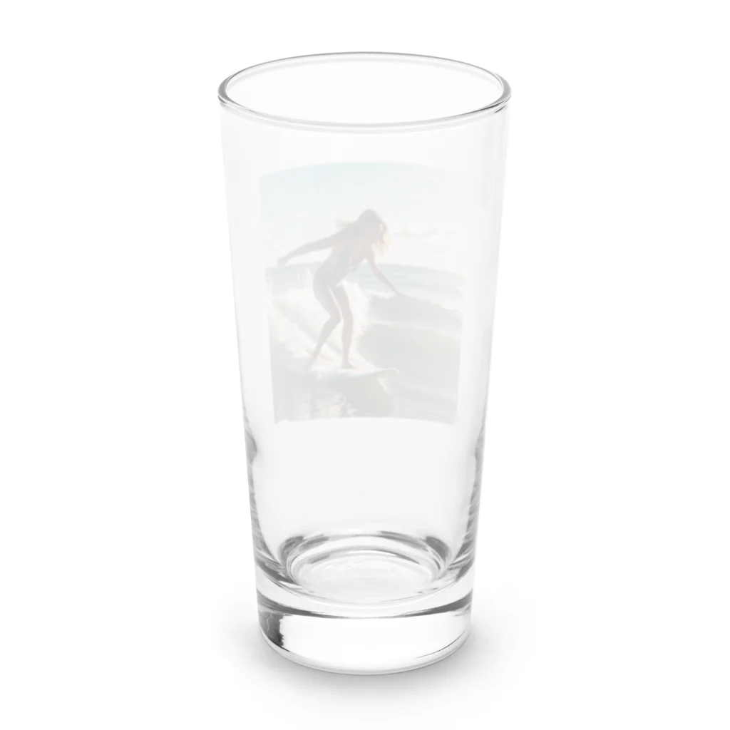 NOAのサーフィン美女 Long Sized Water Glass :back