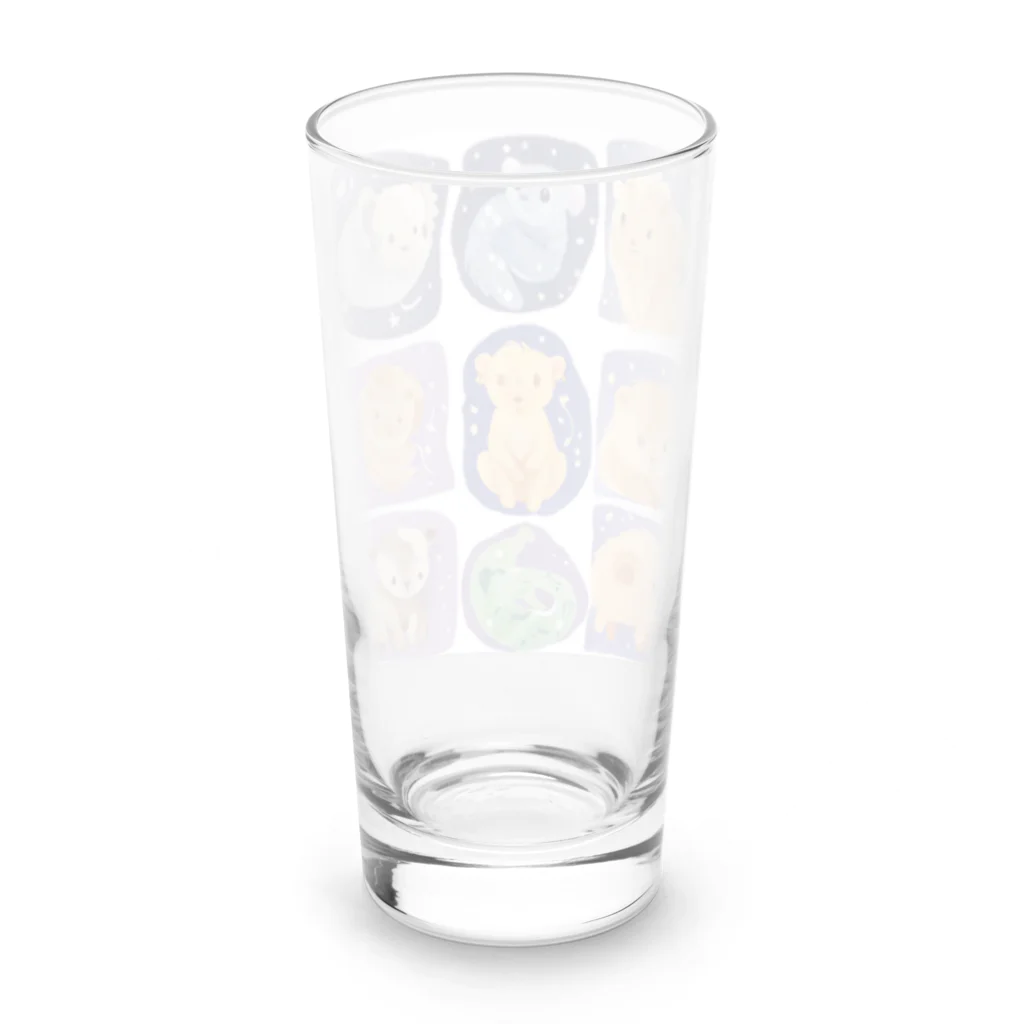 ☆☆☆のキュートな干支 Long Sized Water Glass :back