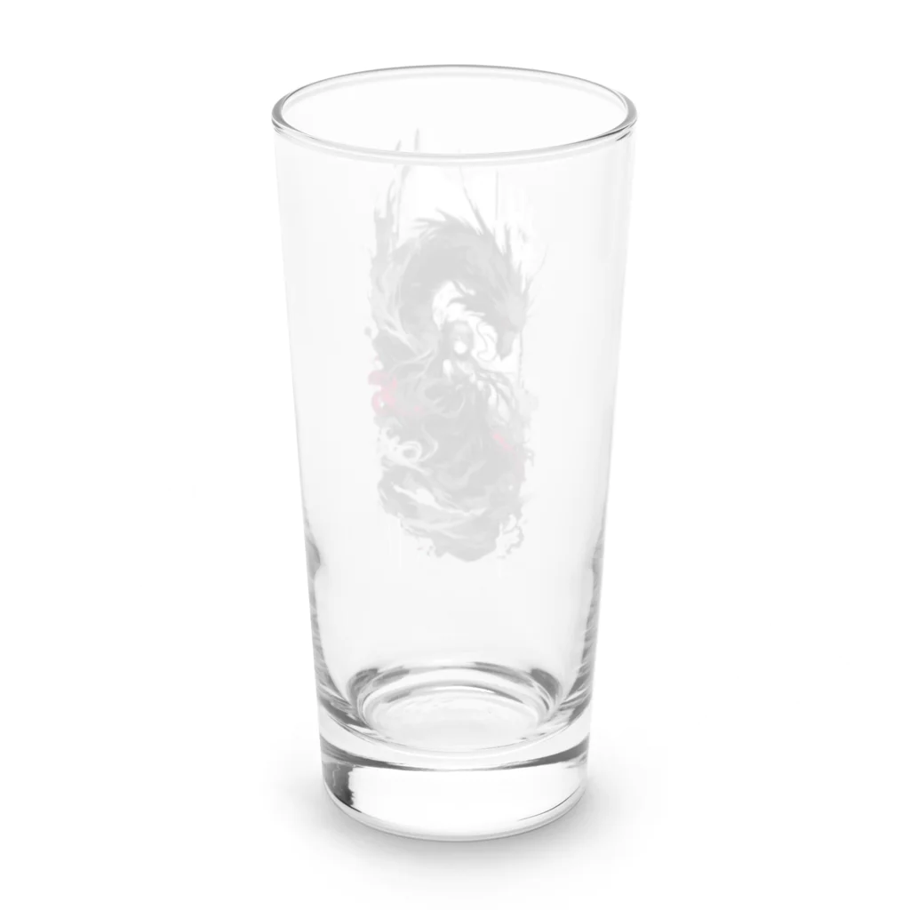 蝋燭のDragonと女性 Long Sized Water Glass :back