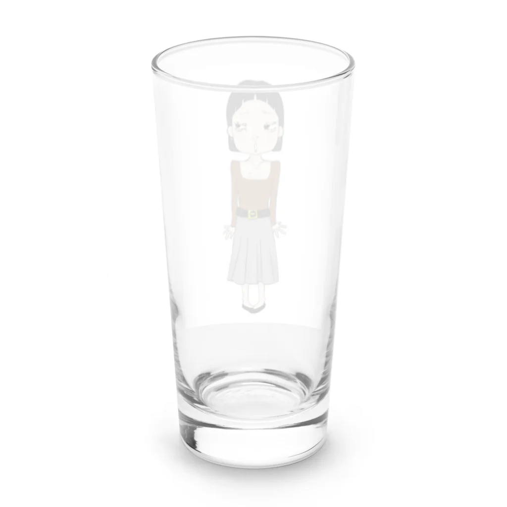 こけしのふてくされ Long Sized Water Glass :back