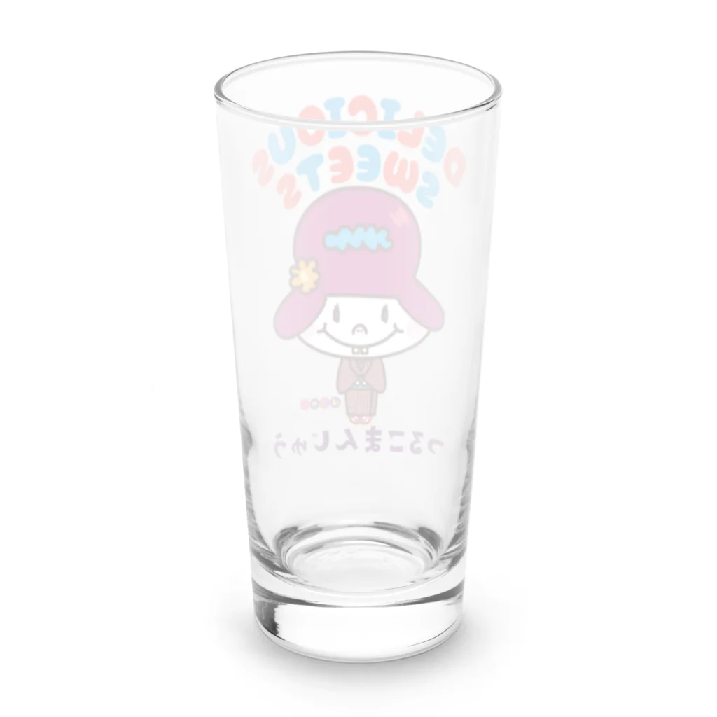 ドレメヒロコのつるこまんじゅう Long Sized Water Glass :back