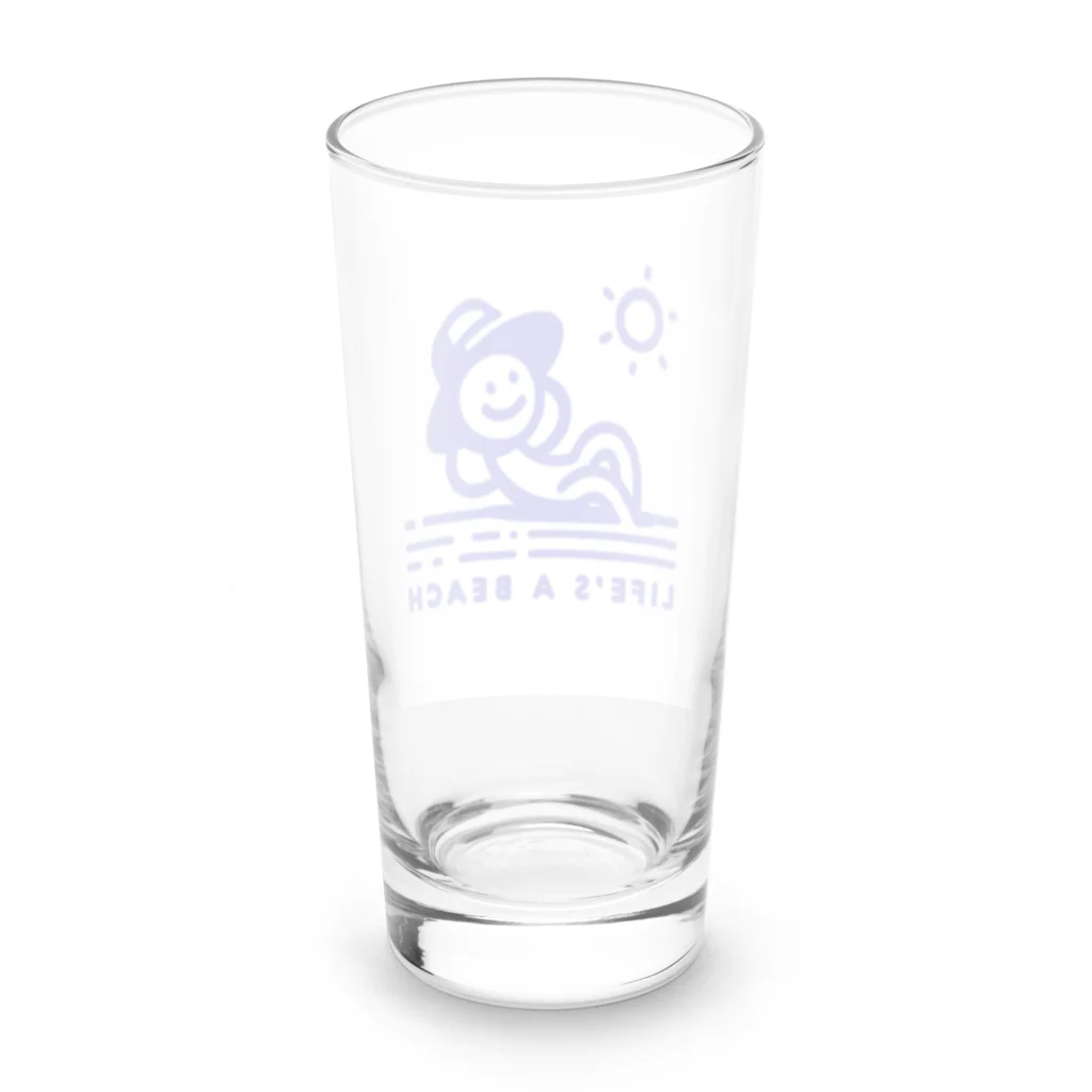 MelonpalanのびーちManのグッズ Long Sized Water Glass :back