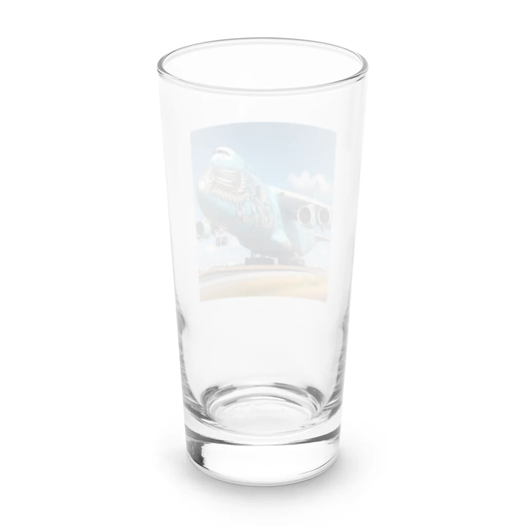 HECreaterのアート貨物機 Long Sized Water Glass :back