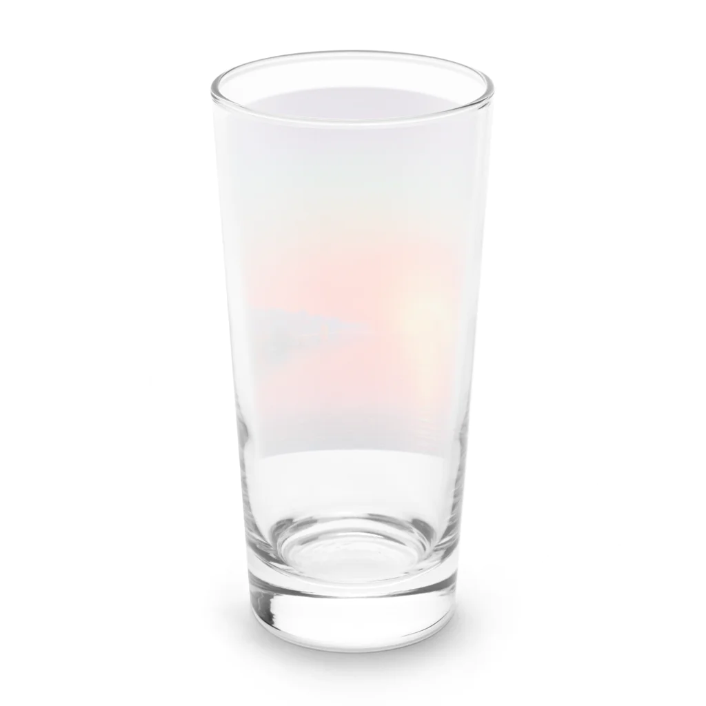 Rパンダ屋の飾れる夕焼けグッズ Long Sized Water Glass :back