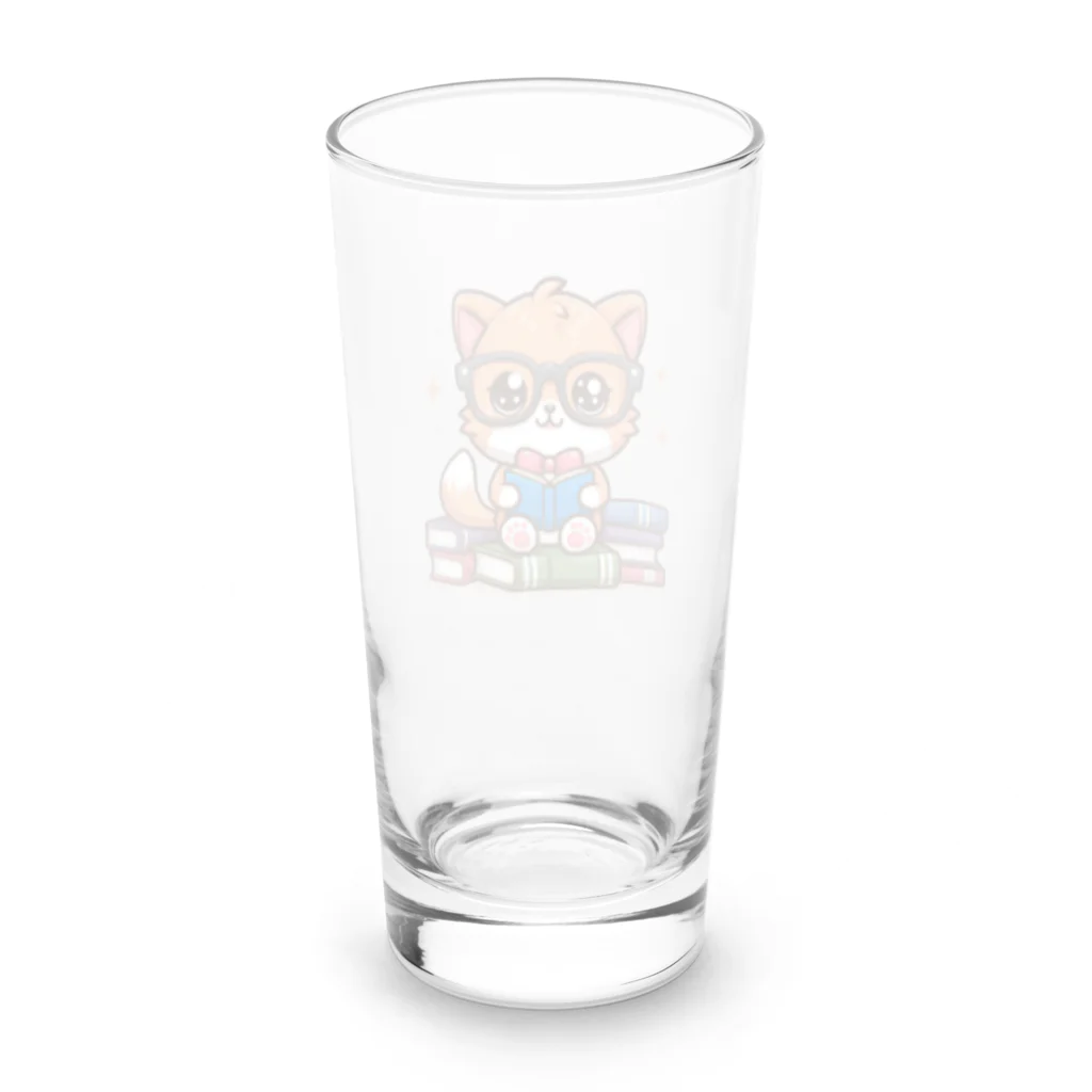 hikotakuの勉強猫 Long Sized Water Glass :back