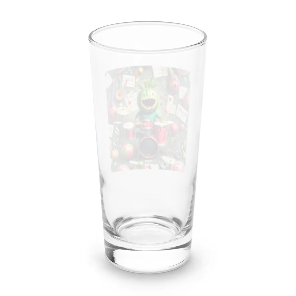 くるみの木のドラマースイカ Long Sized Water Glass :back