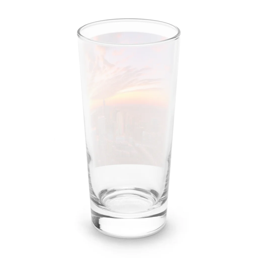 Rパンダ屋の「都会風景」グッズ Long Sized Water Glass :back