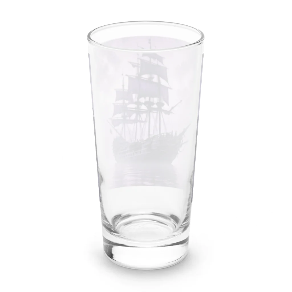 思い立ったが吉日の幽霊船 Long Sized Water Glass :back