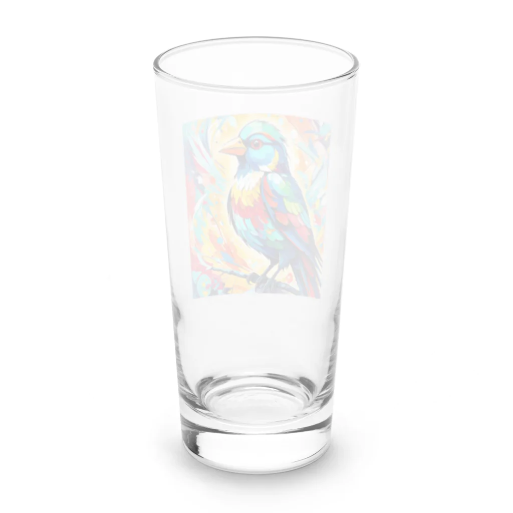 Hachi_Hachi_888のシマエナガ Long Sized Water Glass :back