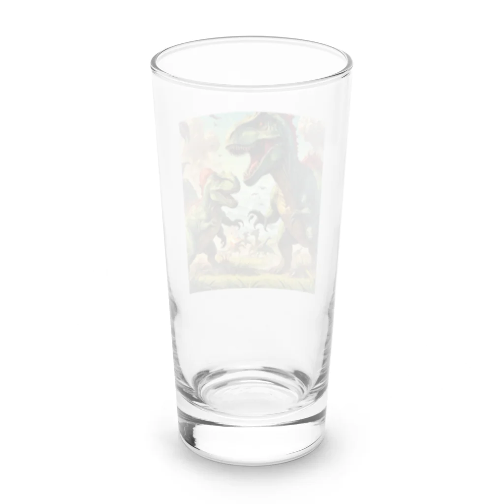 OTIRUBUTUBUTUの恐竜せんそう Long Sized Water Glass :back