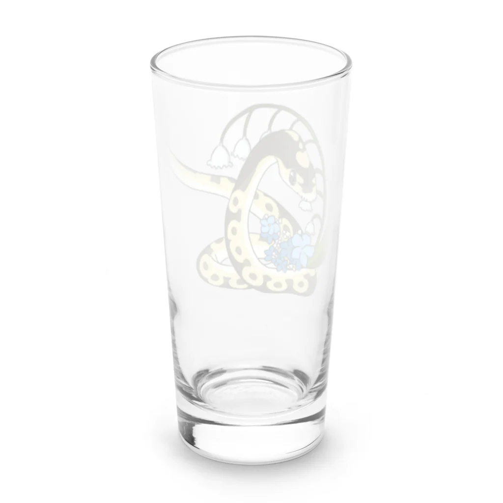 Nyoppuの蛇のぷにちゃん、スズラングラス Long Sized Water Glass :back