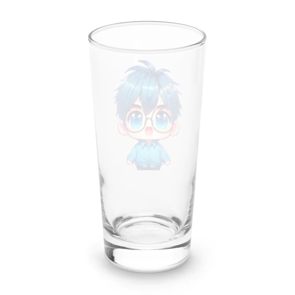 ちょいぽちゃシリーズ、旅行屋さんのちょいボチャ勇太くんキャラグッズ Long Sized Water Glass :back