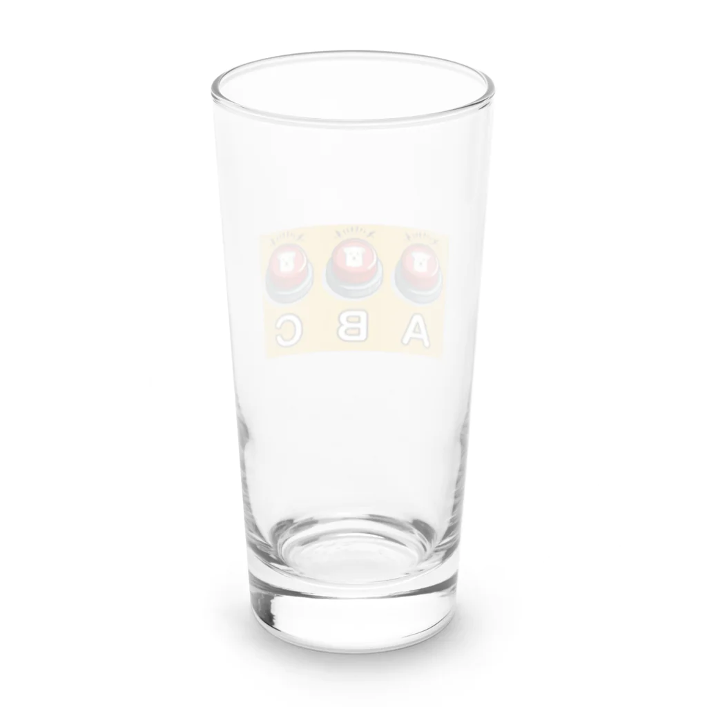 ほかほかしろくまのあったかざっかやのボタンボタンボタン Long Sized Water Glass :back