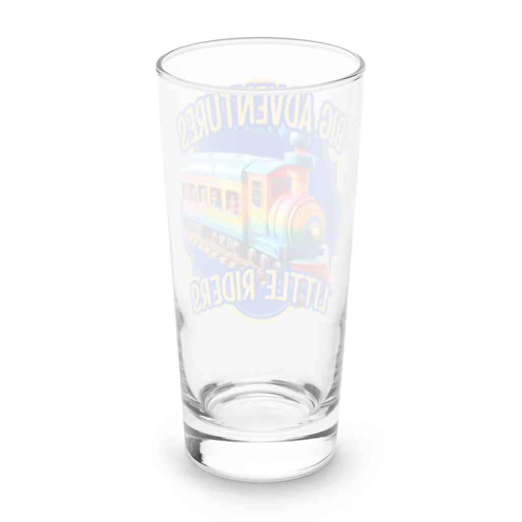 ENJOY NOW STOREのBig Adventures, Little Riders Long Sized Water Glass :back