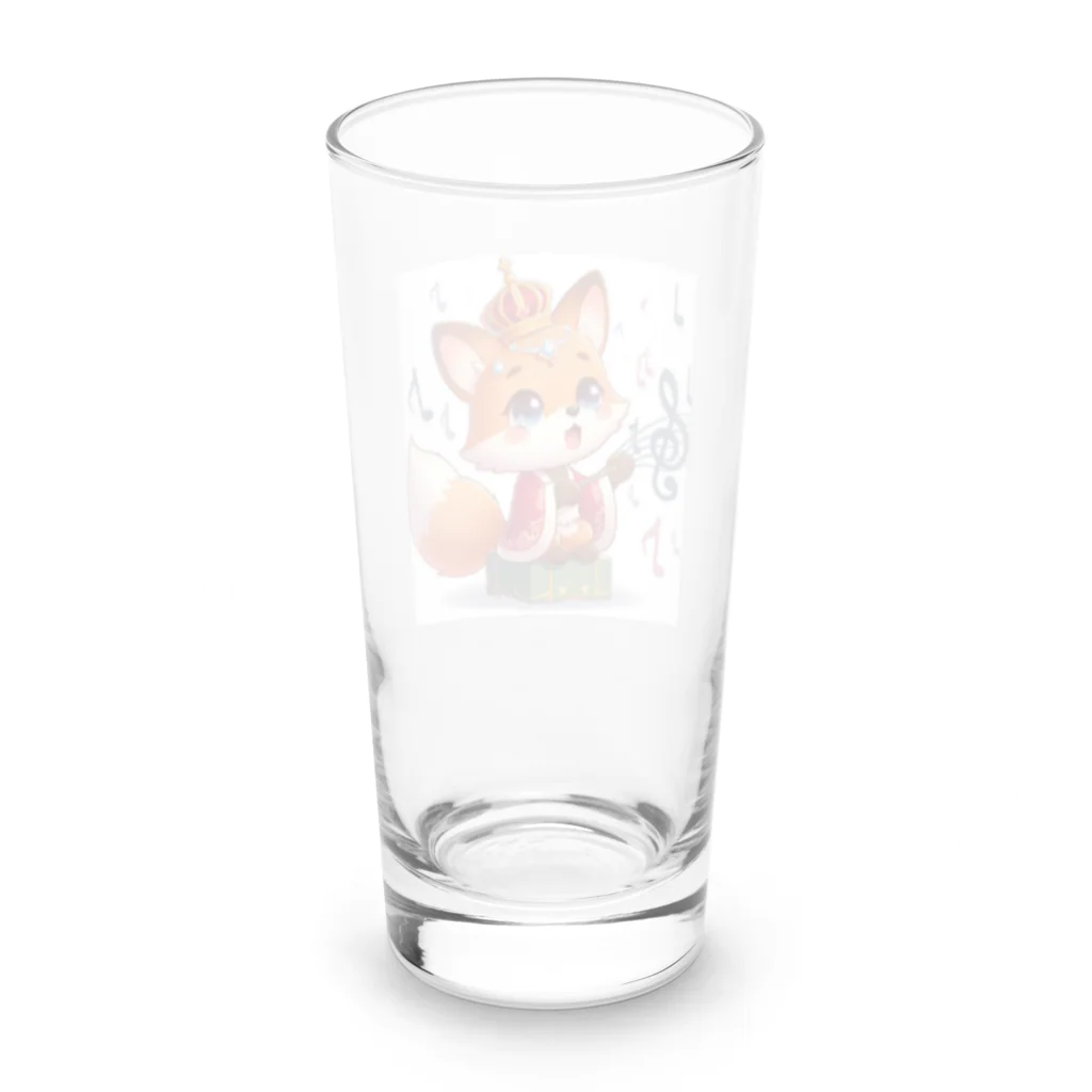 桃の花の歌うキツネの王子さま Long Sized Water Glass :back