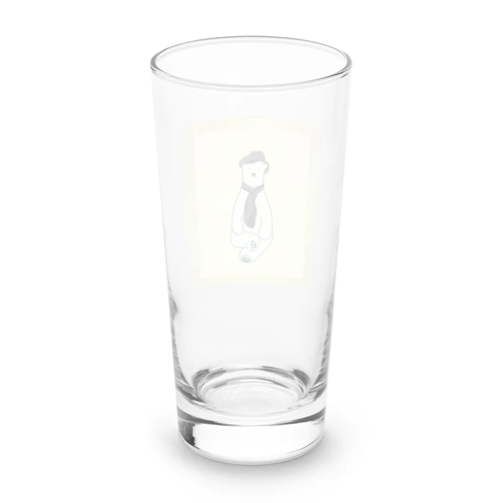 ほかほかしろくまのあったかざっかやのパリから帰ったしろくま店長 Long Sized Water Glass :back