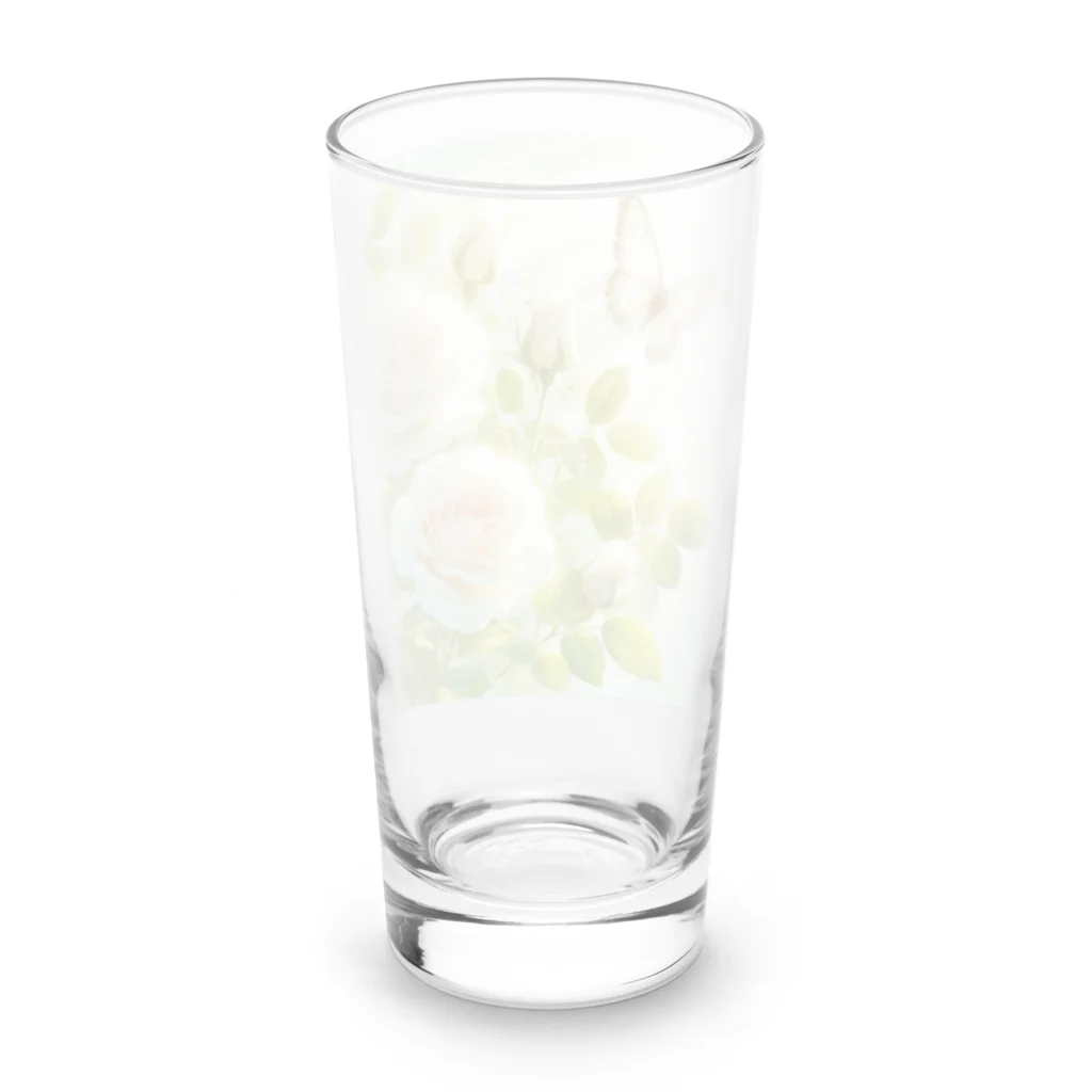 Rパンダ屋の「白薔薇」グッズ Long Sized Water Glass :back