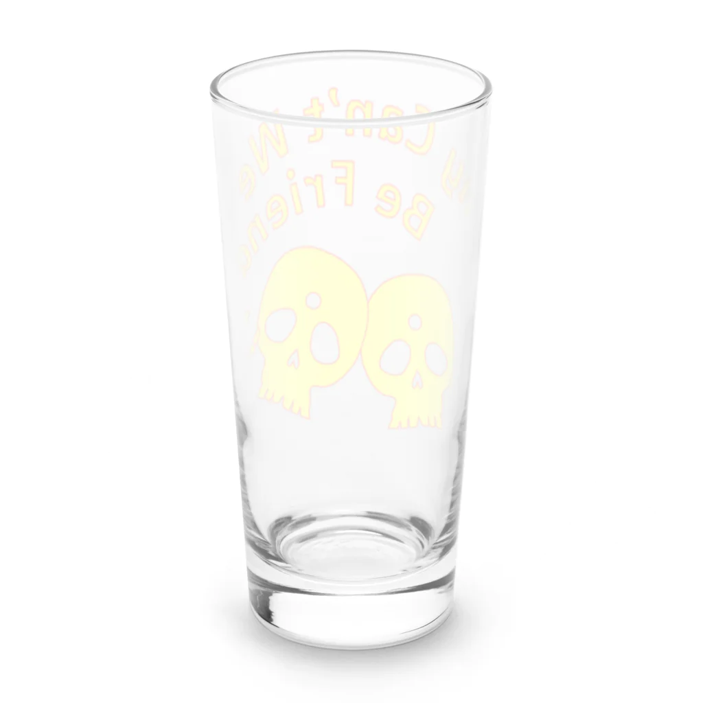 『NG （Niche・Gate）』ニッチゲート-- IN SUZURIのWhy Can't We Be Friends?（黄色） Long Sized Water Glass :back