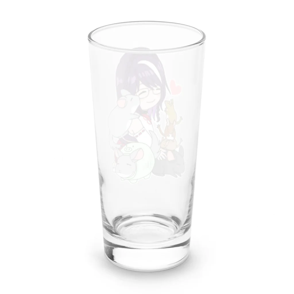 Chinchilla’ｓ（ちんちら～ず）の葉月なちゅえ＆ほわぷりちんちらーずコラボグッズ Long Sized Water Glass :back