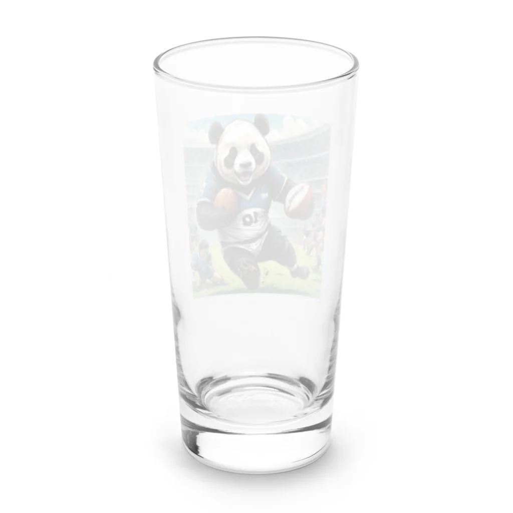 Panda Art Galleryのラグビーパンダ ロンググラス反対面