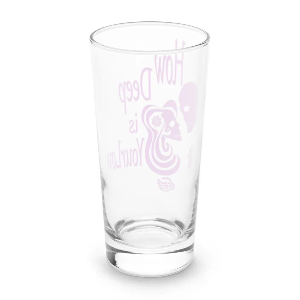 『NG （Niche・Gate）』ニッチゲート-- IN SUZURIのHow Deep Is Your Love(紫)  Long Sized Water Glass :back