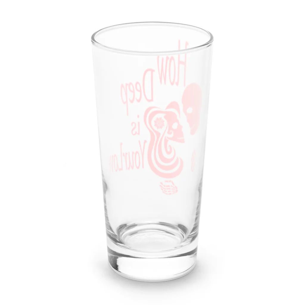 『NG （Niche・Gate）』ニッチゲート-- IN SUZURIのHow Deep Is Your Love（赤） Long Sized Water Glass :back