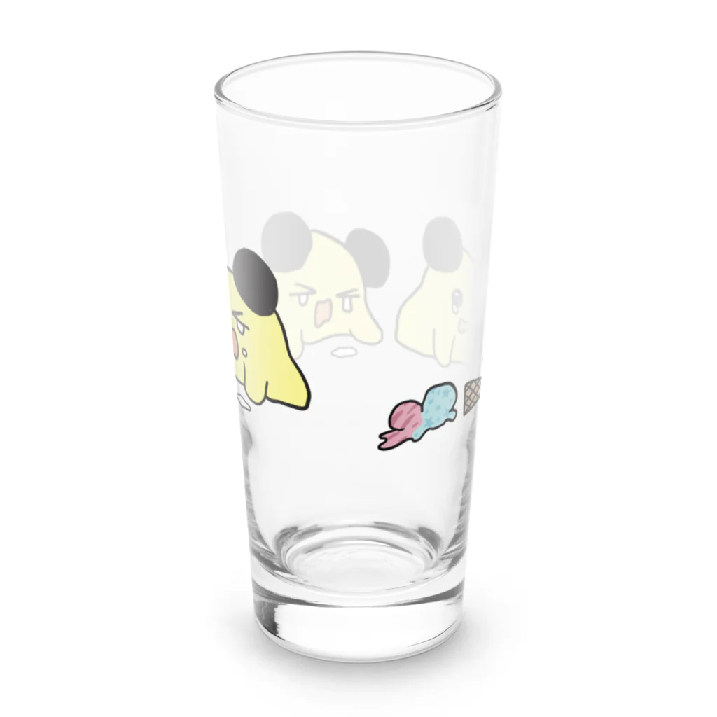 BUTTER no yōsei SHOPのバターの妖精・アイス泣き3連 Long Sized Water Glass :back