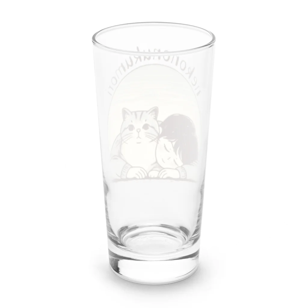 tau18の猫のぬくもり Long Sized Water Glass :back