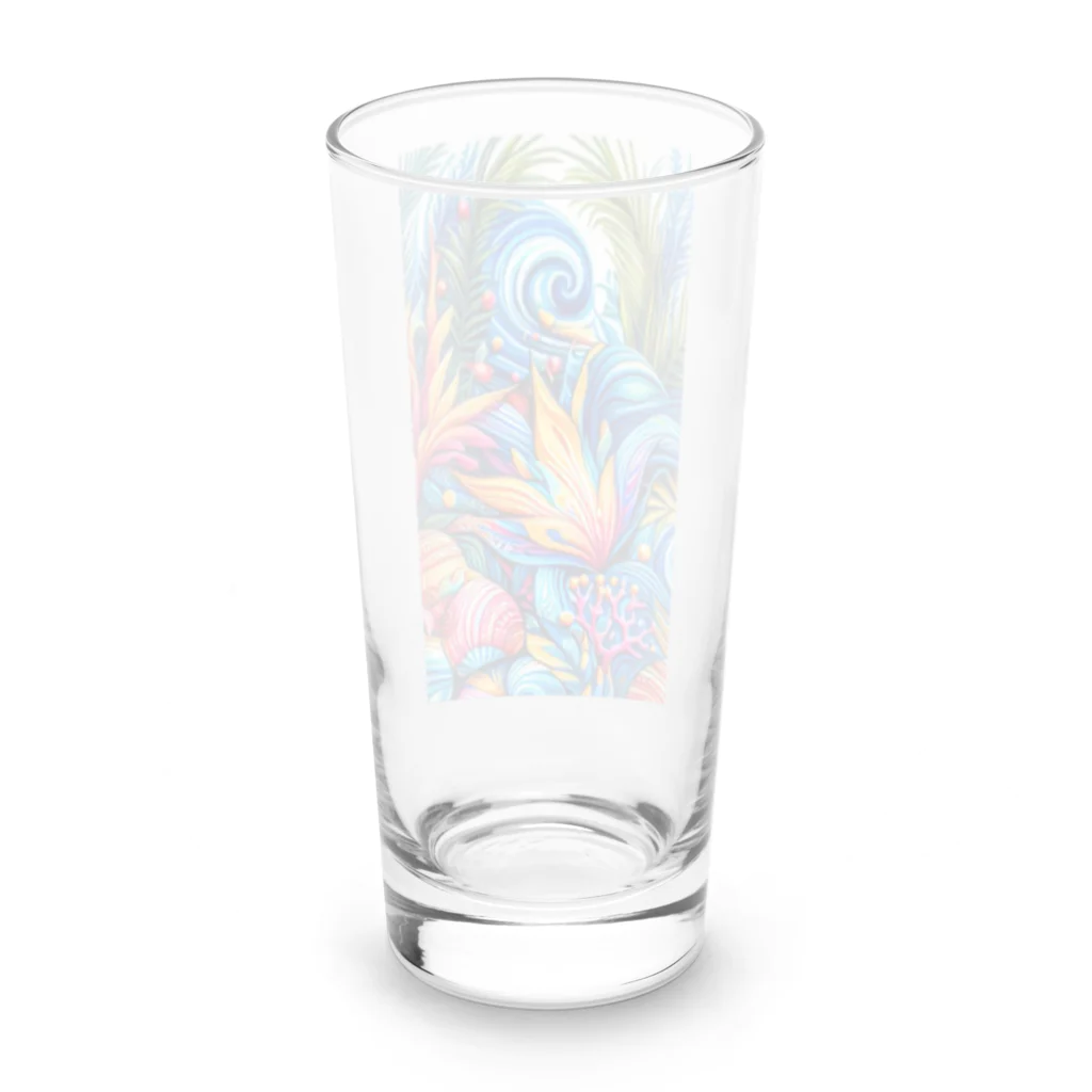 華の夏遊び Long Sized Water Glass :back