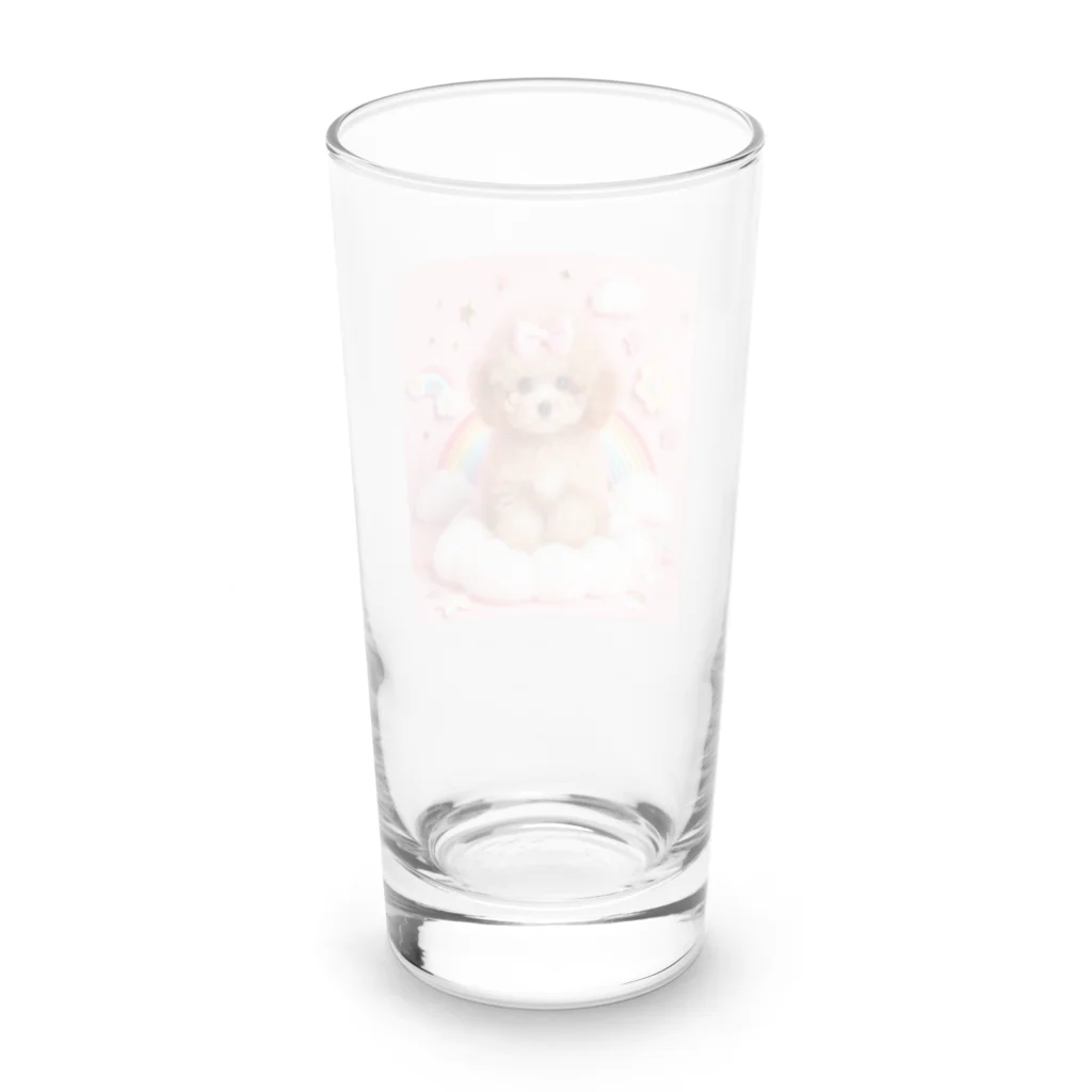 Golovekobe♡❤️のキュートなプーちゃん Long Sized Water Glass :back