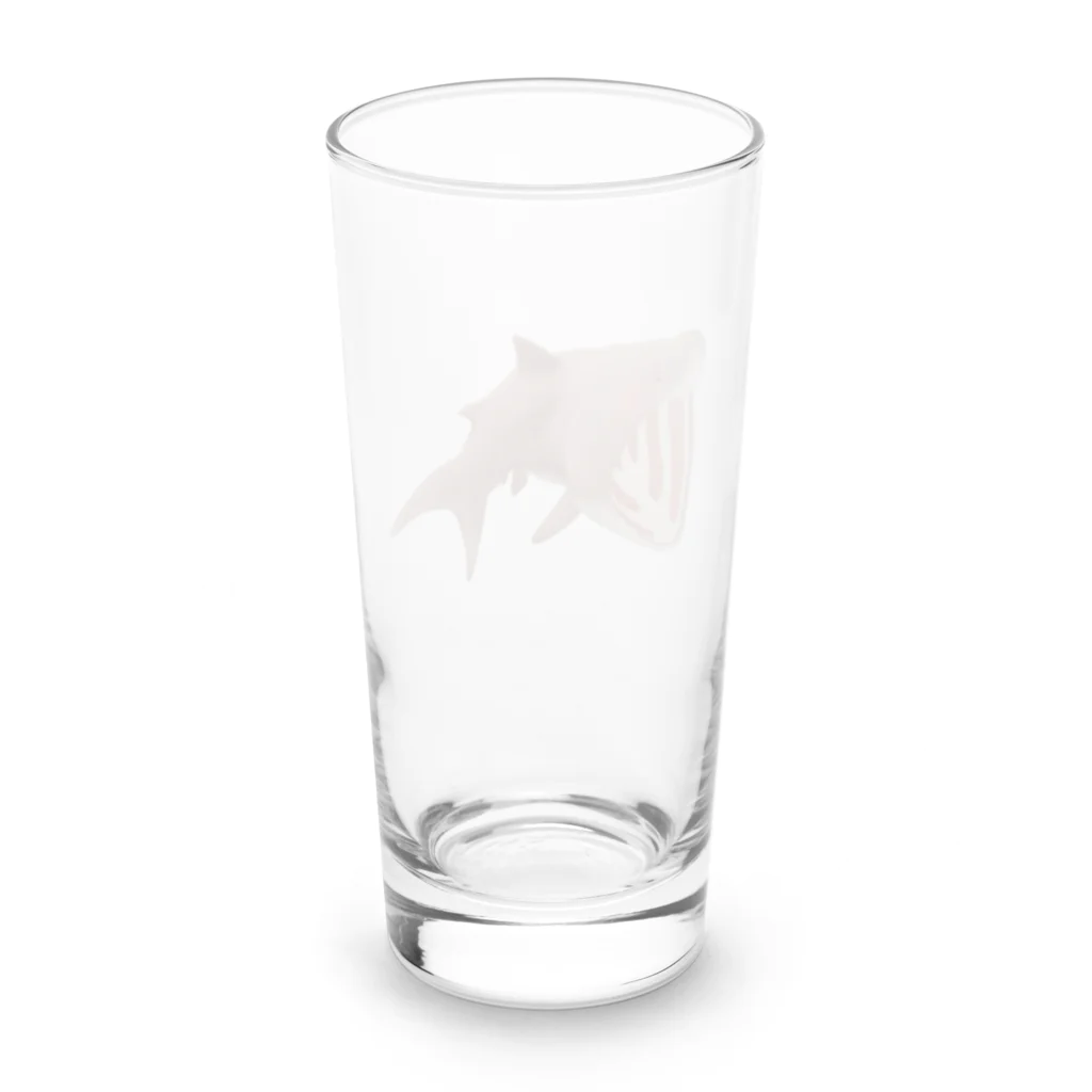 まろきめがぬのウバザメくん！ Long Sized Water Glass :back