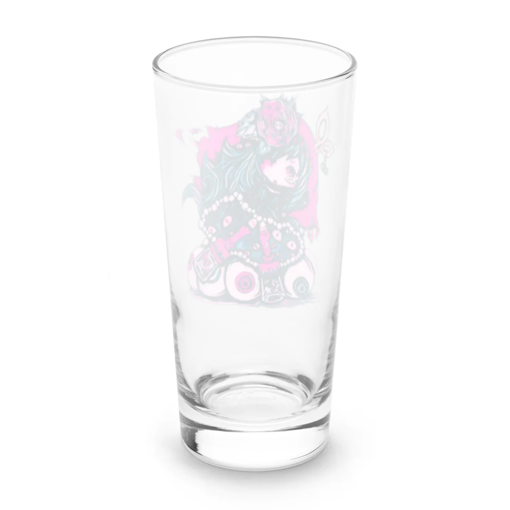 Bitter Sweet Devil's のシザー×ﾋﾟﾝｸ Long Sized Water Glass :back