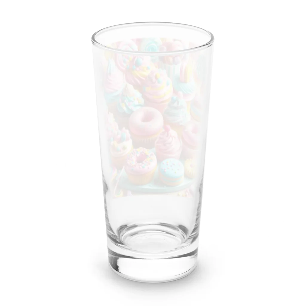 sweeshiiの甘くて美味しそうな洋菓子 Long Sized Water Glass :back