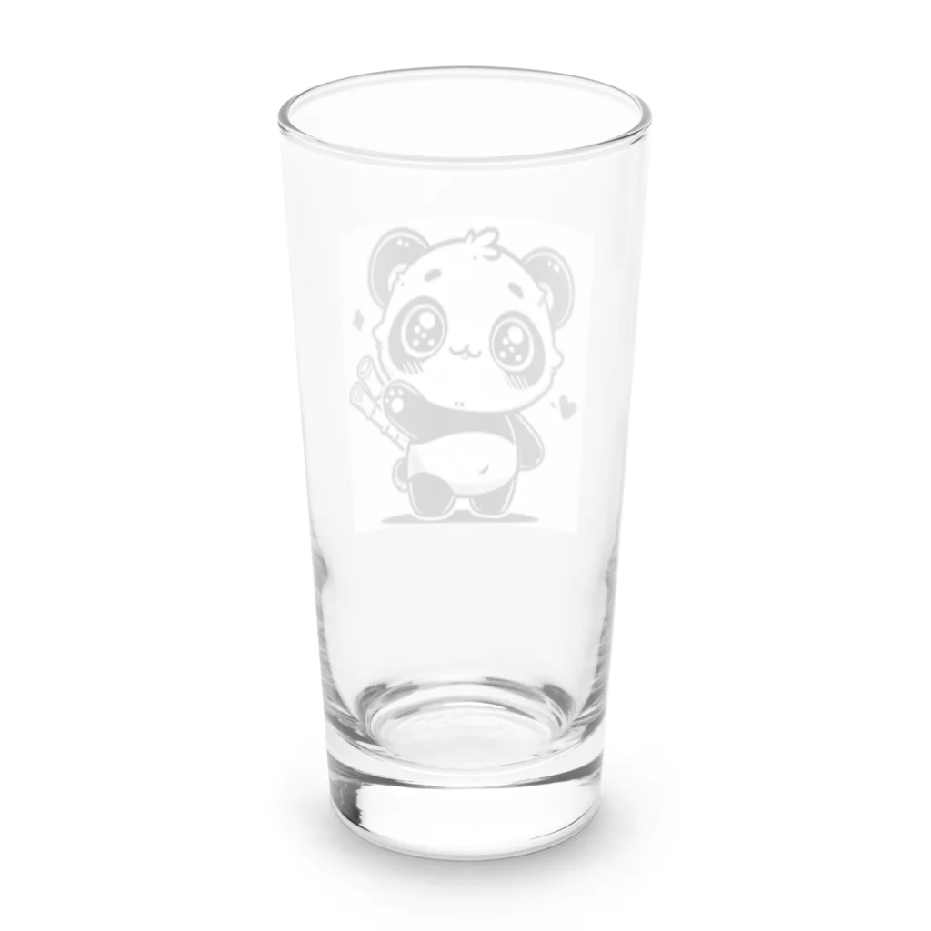 YSDNのかわいいパンダ Long Sized Water Glass :back