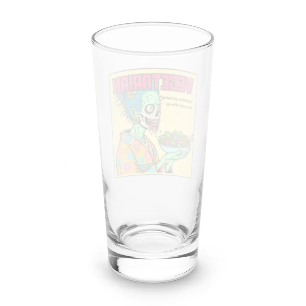 UKIYO-E_POP_by_convert_worksのZOMBIE_VEGETARIAN Long Sized Water Glass :back