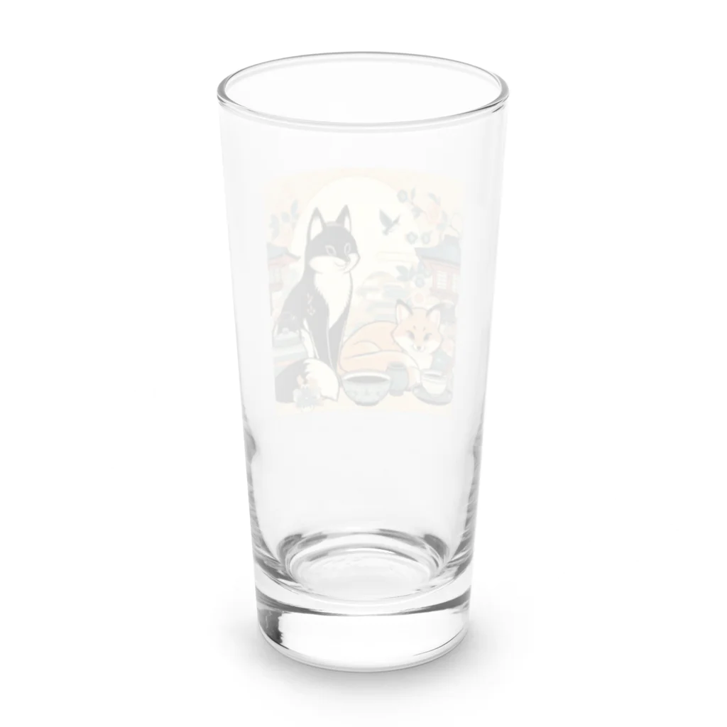 明鏡止水のキョウとニャミ Long Sized Water Glass :back