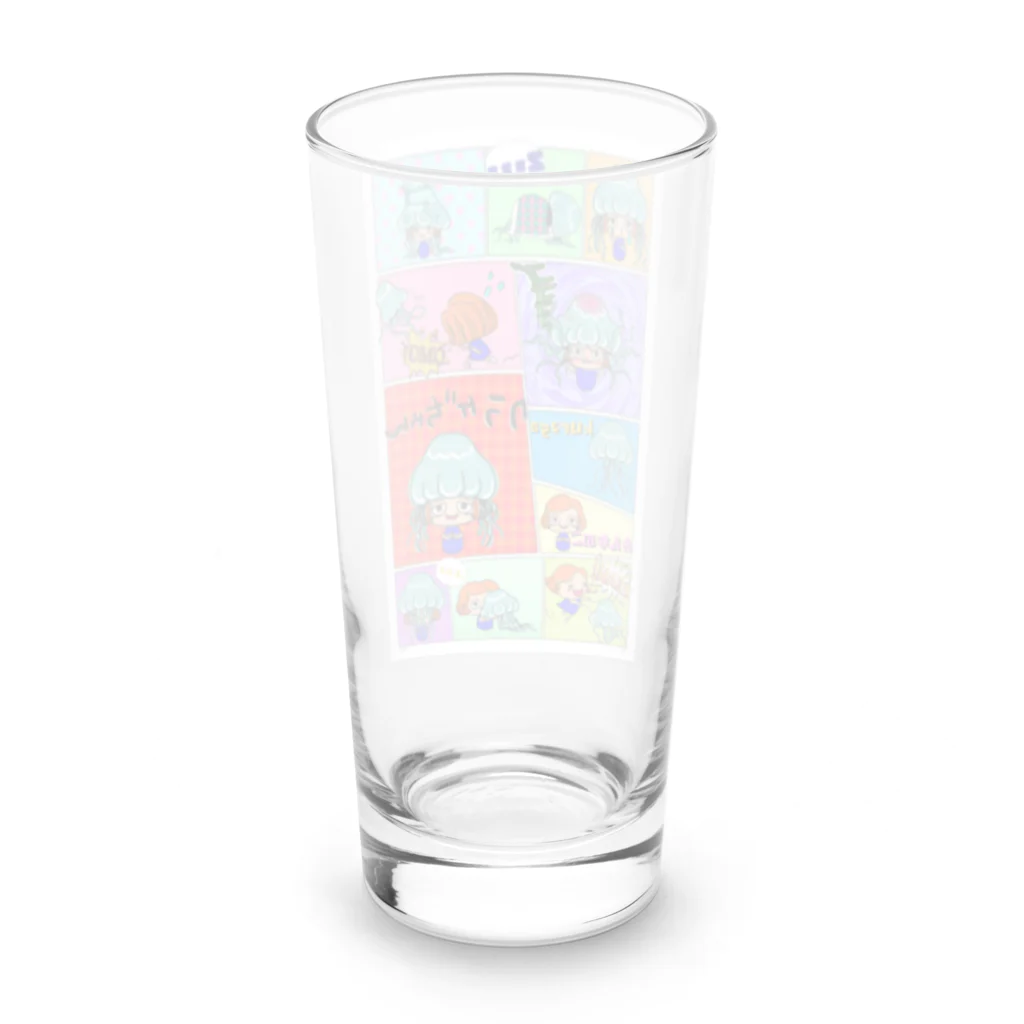 チャンドラのくらげと女の子 Long Sized Water Glass :back