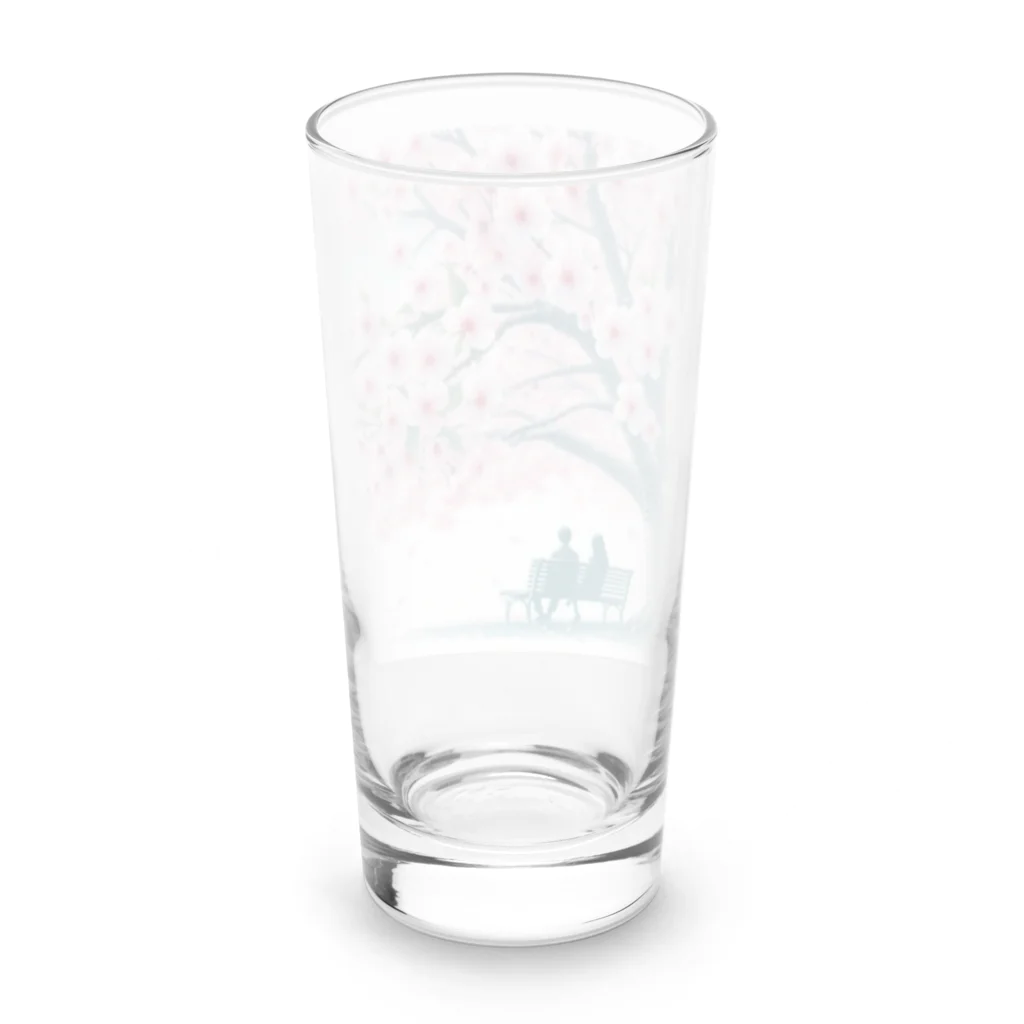 Rパンダ屋の「春風景グッズ」 Long Sized Water Glass :back