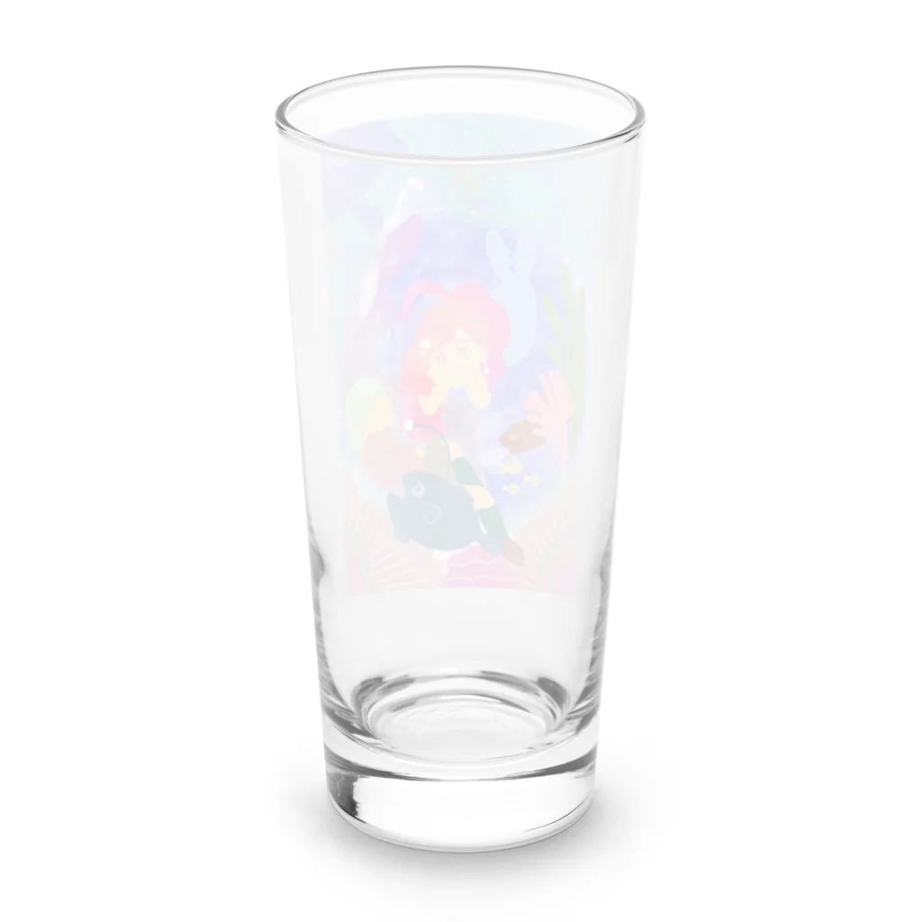 もふおみのマーメイド Long Sized Water Glass :back