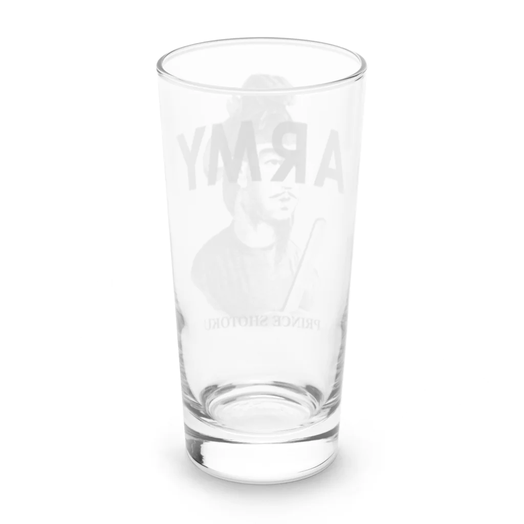 部屋とデニムとわたしのU.S.ARMYな聖徳太子さん Long Sized Water Glass :back