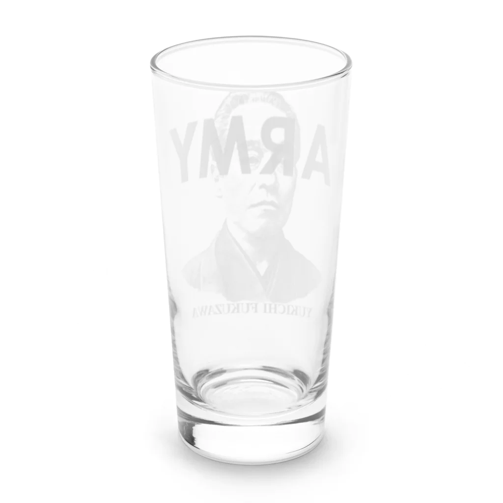 部屋とデニムとわたしのU.S.ARMYな福沢諭吉さん Long Sized Water Glass :back