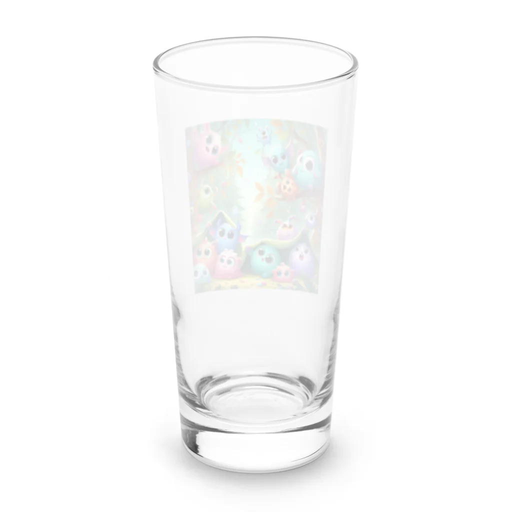 mi305090509_のほっこりまんまるちびモンスター Long Sized Water Glass :back