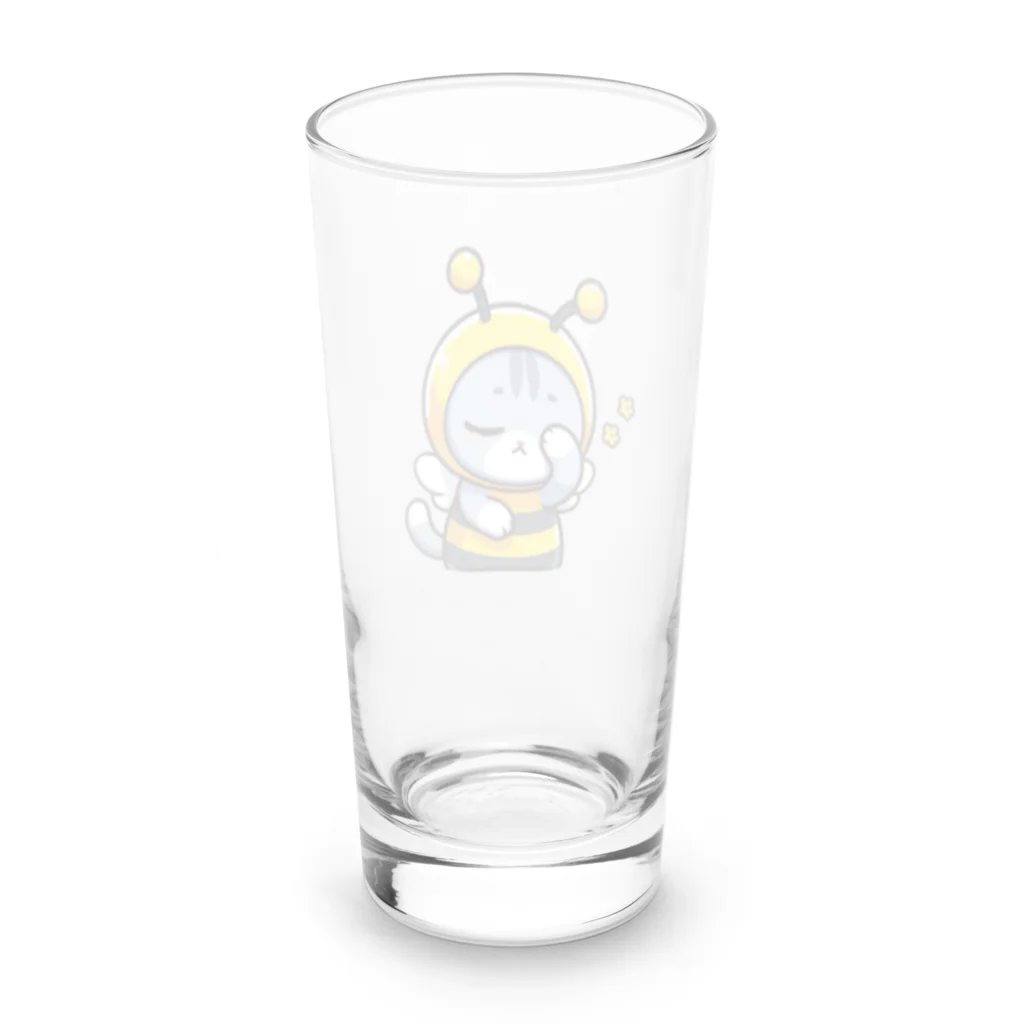 きぐるみあにまるず！の眠い目をこする着ぐるみネコ Long Sized Water Glass :back