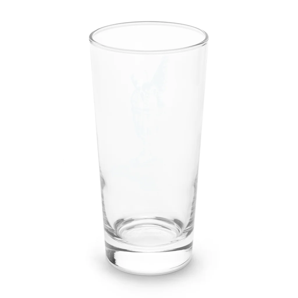 Pafe_Maisonの喫茶店のパフェ（水色の） Long Sized Water Glass :back